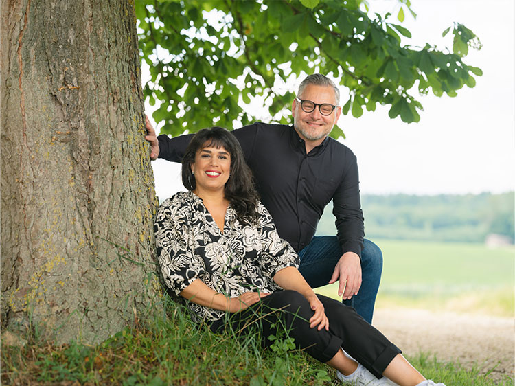 Das sympathische Paar Monique und Lukas